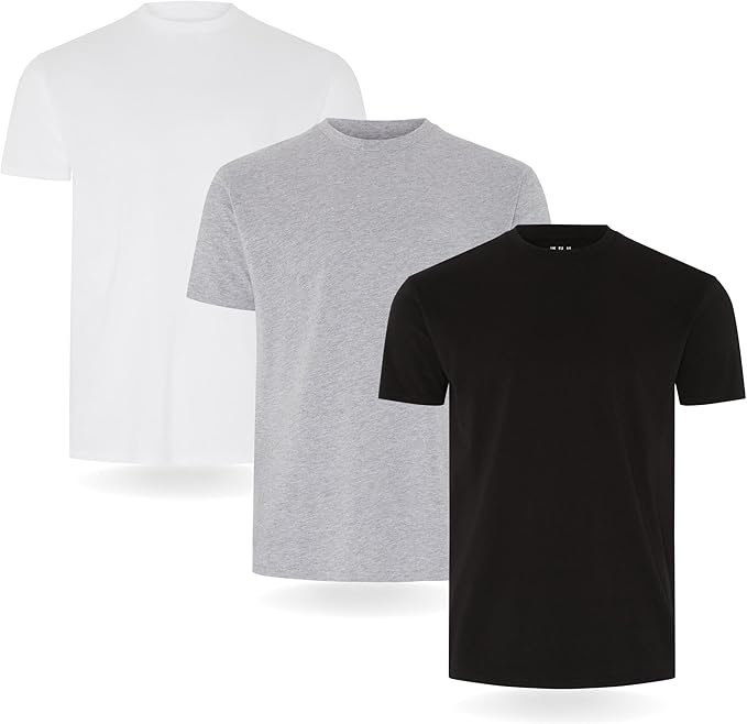 Lot de 3/5 T-Shirts Homme 100% Coton, Vêtements Homme Ajustés