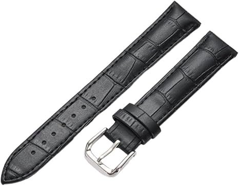 Bracelet en cuir pour montre connectée Garmin Vivoactive4/Venu 2 Correa Noir 22 mm