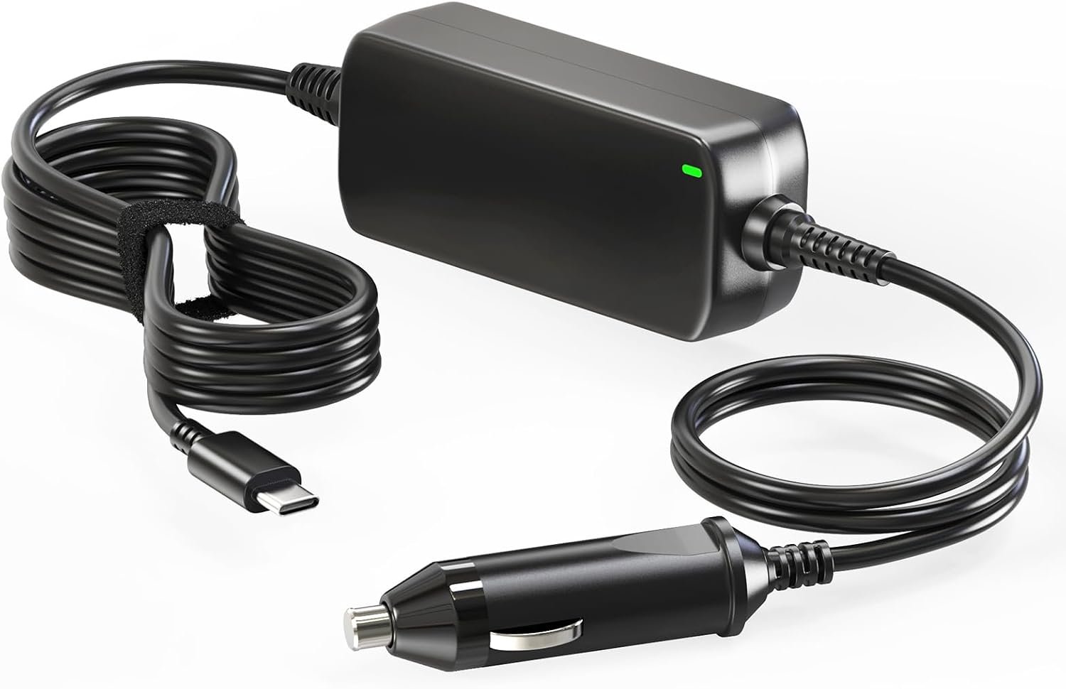 Chargeur voiture USB-C 100W 12V-24V pour ordinateur portable – Compatible HP, Lenovo ThinkPad, Dell, Acer, ASUS, Chromebook, Samsung et MacBook – Adaptateur allume-cigare Type-C