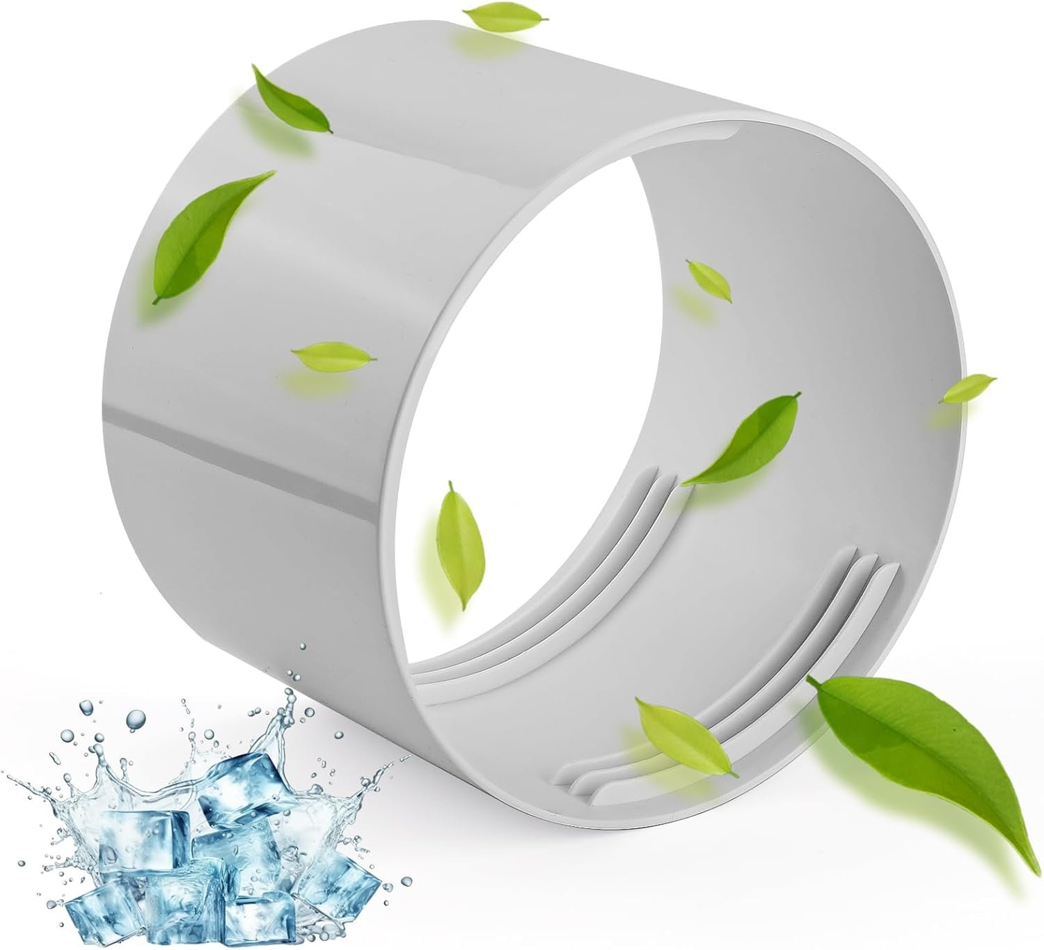 Coupleur de Filetage de Climatisation, Connecteur d'Extension de Tuyau AC de 13cm Adaptateur de Fenêtre de Coupleur de Tuyau d'Échappement pour Tuyau dans le Sens Horaire et Anti-Horaire