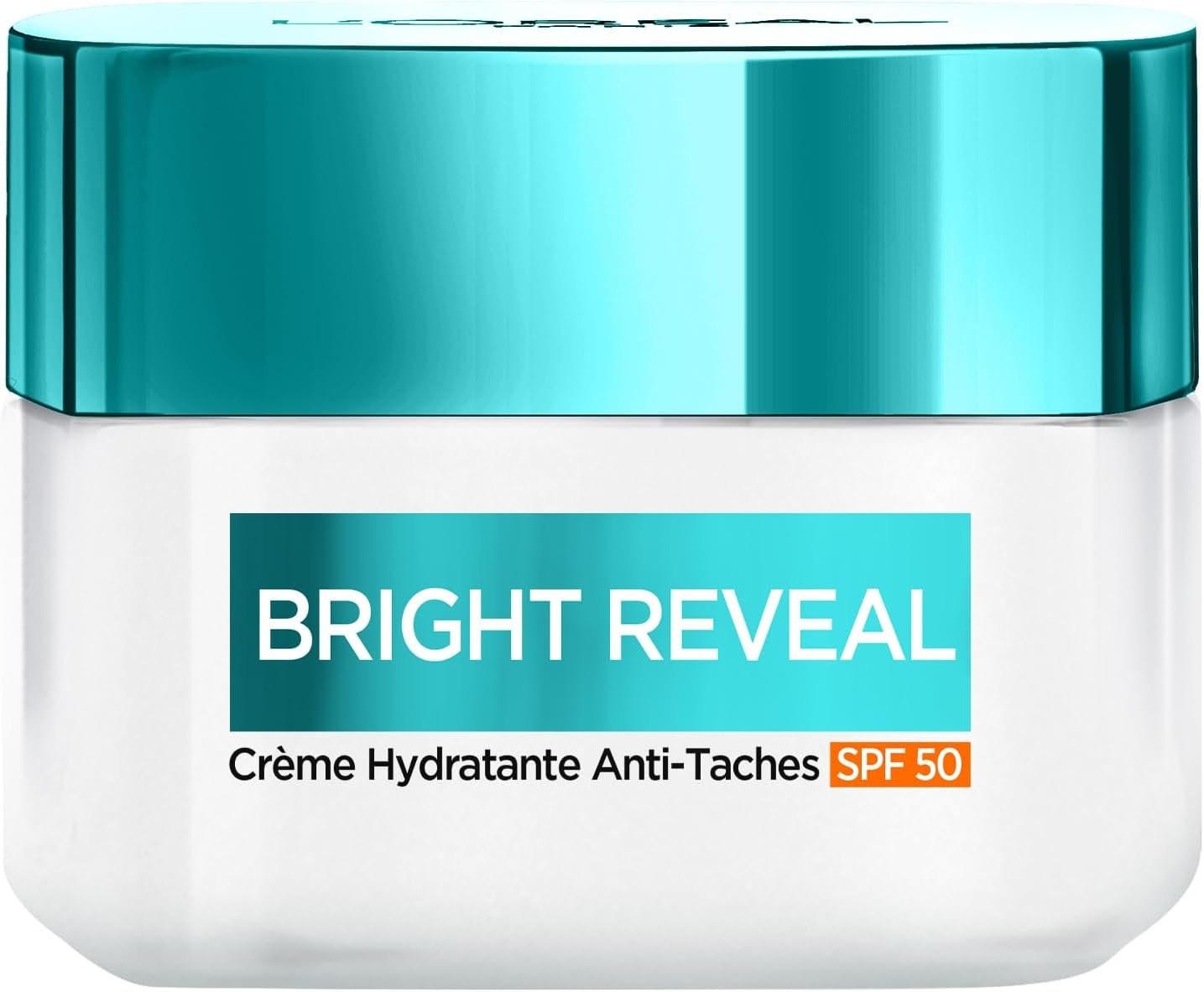 CRÈME HYDRATANTE ANTI-TACHES - SPF50 - ENRICHIE EN NIACINAMIDE - LISSE & RÉDUIT LES TACHES - POUR TOUS TYPES DE PEAU - BRIGHT REVEAL - 50 ML