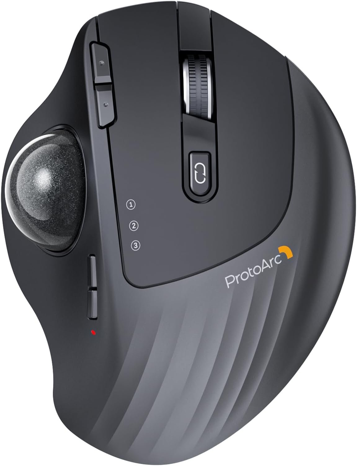 NL Trackball Souris, Ergonomique Angle RéGlable Souris, Bluetooth Souris sans Fil Rollerball, Rechargeable, Contrôle du Pouce,Connexion De 3 Appareils pour PC,Mac,Windows