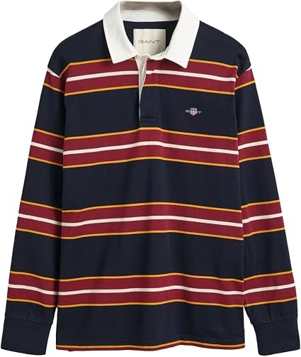 Polo Homme Lourd À Rayures Teintées