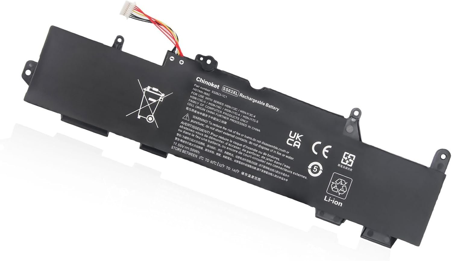 Batterie HP SS03XL 933321-855 – Compatible EliteBook 730, 735, 740, 745, 830, 840, 846 G5/G6 et ZBook 14u G5/G6 – Références HSTNN-I13C-4, 932823-421, 933321-852, 932823-1C1