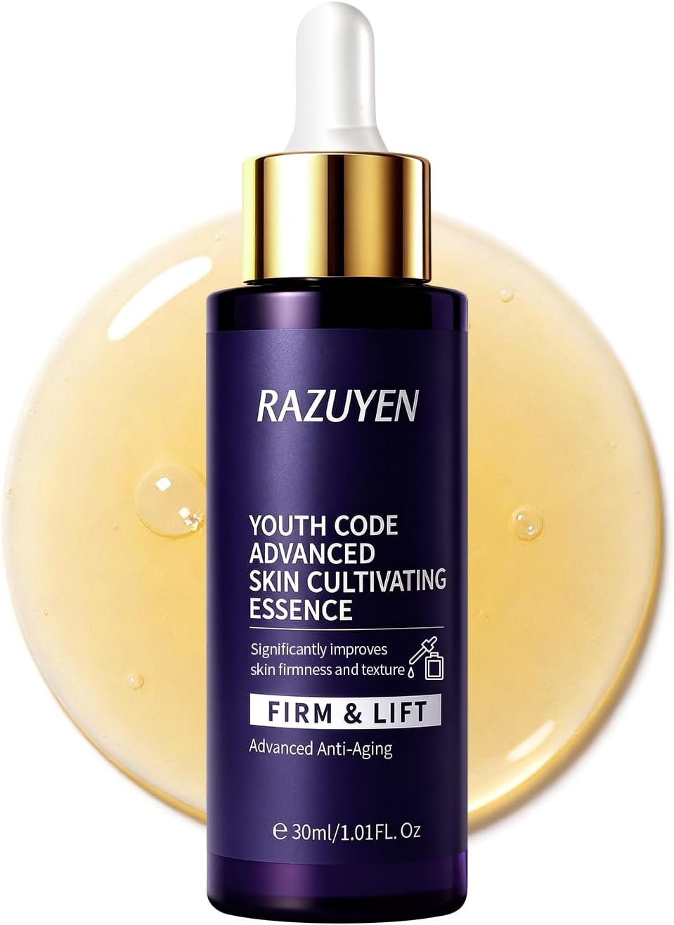 Peptide Serum Visage, Apparence de la Peau Raffermie Sérum Collagene, Serum Hydratant Visage pour Tous Types de Peau, 30ml