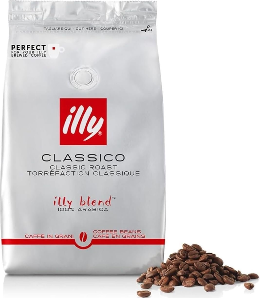 Café en grains moulus classiques, 100 % arabica avec notes d'oranger et de jasmin, goût doux et goût final sucré, 1 boîte de 500g