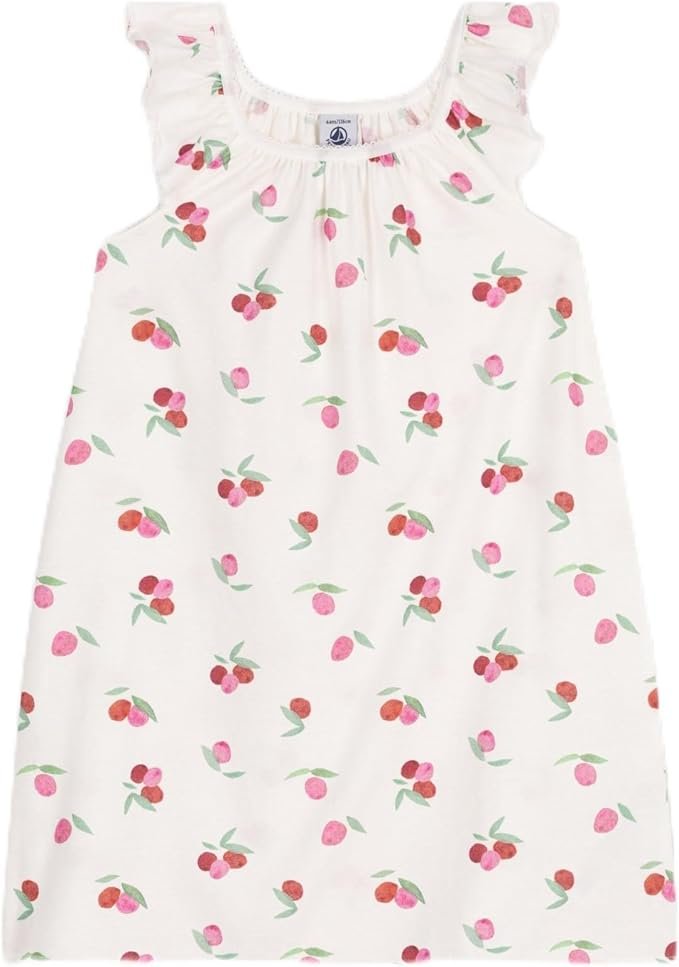 Petit Bateau Chemise De Nuit Manches Courtes Fille