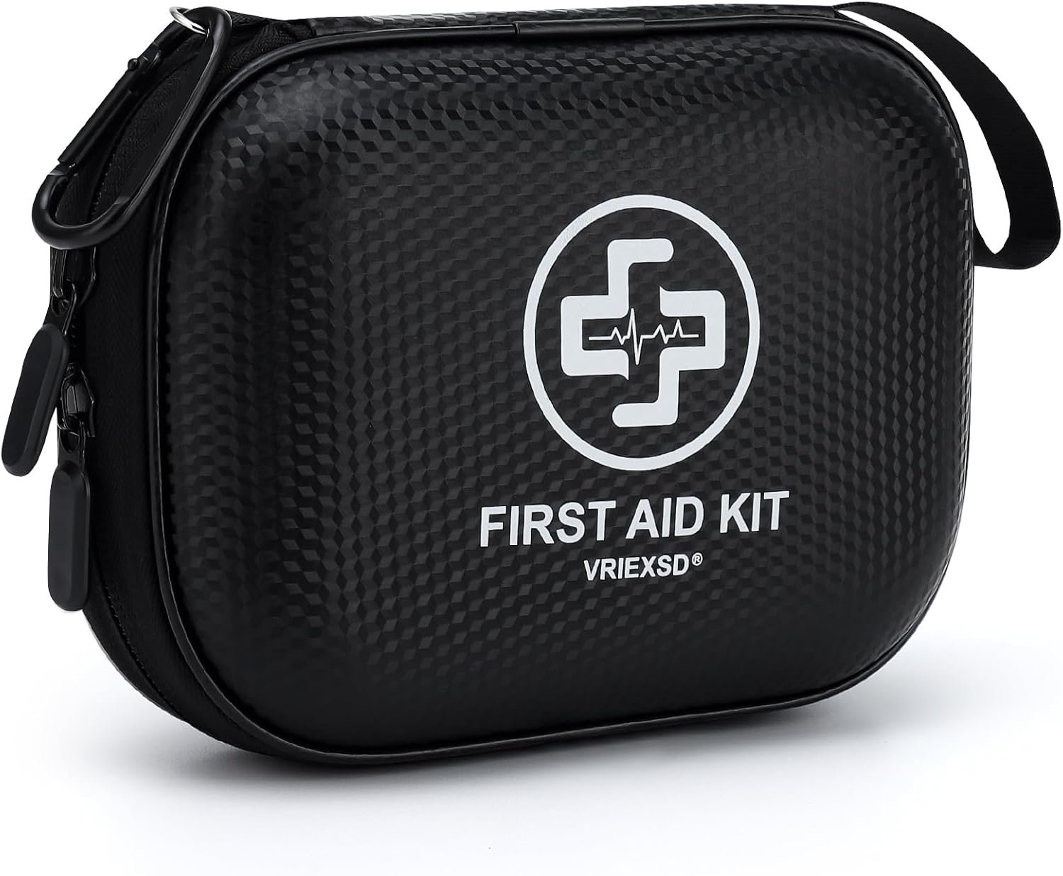 Mini First Aid Kit - 150 Piece Small Waterproof EVA Hard Shell Case