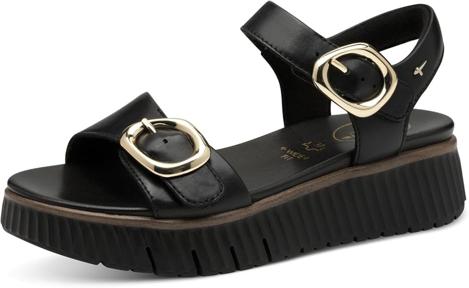 Comfort Sandales Plates Femme Cuir Plateformes