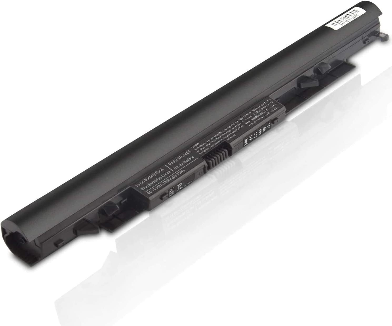 Batterie de remplacement 14,8 V – 2200 mAh / 33 Wh pour ordinateur portable HP 15-BS, 15-BW, 17-BS, 250-G6 – Références 919700-850, 919701-850, JC03, JC04, HSTNN-LB7V, TPN-W129