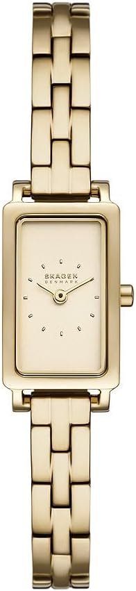 Montre Skagen Hagen pour Femme, Mouvement à Quartz Deux Aiguilles avec Bracelet en Acier Inoxydable ou en Cuir