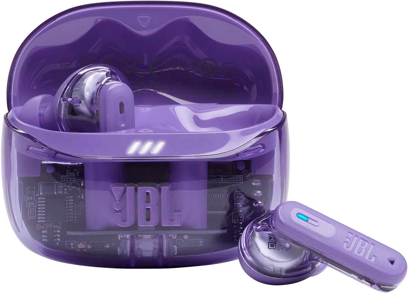 JBL Tune Beam 2, Écouteurs sans Fil avec Réduction de Bruit, Mauve Ghost | Bluetooth 5.3, 48 heures d'autonomie, Étanchéité IP54 , Son Pure Bass de JBL, Connexion Multipoint
