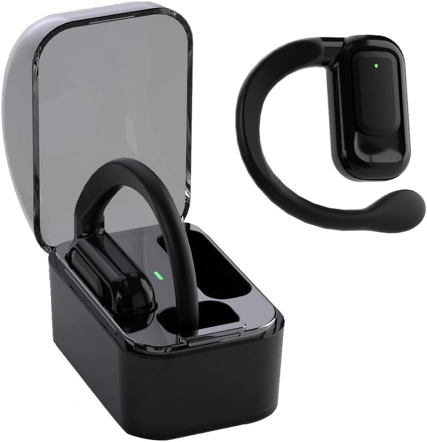 Casque à Oreille Ouverte, écouteurs de Traduction de Langue, 144 Langues Appareil de Traduction en Ligne en Temps réel, écouteurs de Traduction vocale Bluetooth avec Crochet d'oreille