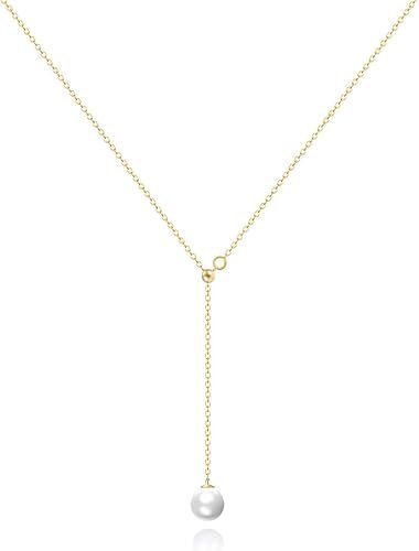Collier en perle d'or Y-1PCS