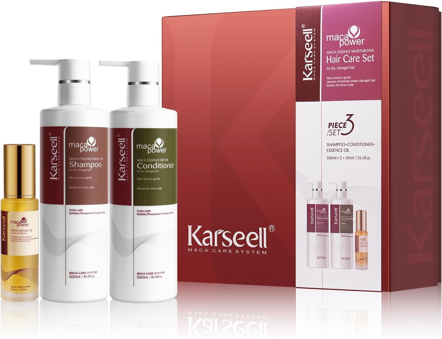 Coffret Shampooing, Après-Shampooing & Huile, Cheveux Secs