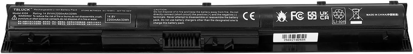 Batterie HP K104 800049-005 – Compatible Pavilion 15-AB150SA, 15-AB052NG, 15-AB055NG, 15-AB103NG – Compatible avec 800049-001, 800050-001, 800010-421, 800009-421, HSTNN-LB6R, HSTNN-DB6T, HSTNN-LB6S