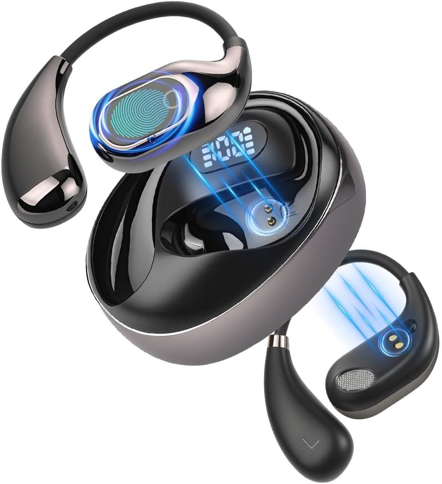 AI Ecouteur Traducteur Instantané, 144 Langues, 25H Bluetooth 5.4, 3 en 1 Écouteur Traduction Vocale Instantanée, 4 Modes de Traduction, pour Affaires/Études