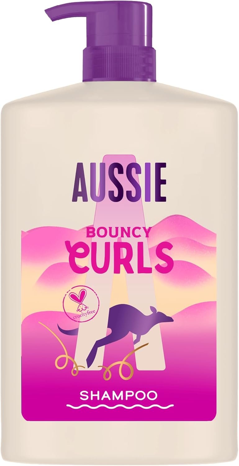Shampooing 1000ml, Nettoie Doucement et Hydrate les Cheveux Bouclés et Ondulés, Infusé d'Huiles de Jojoba, Coco et Macadamia, Sans Silicone, Végane
