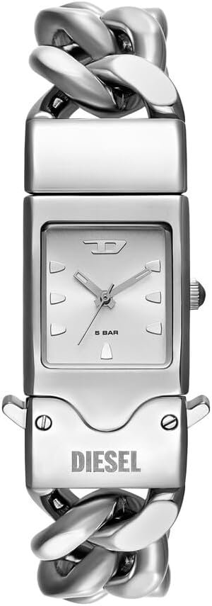 Diesel Montre, Closer pour Homme, Mouvement à Quartz Trois Aiguilles avec Bracelet en Acier Inoxydable