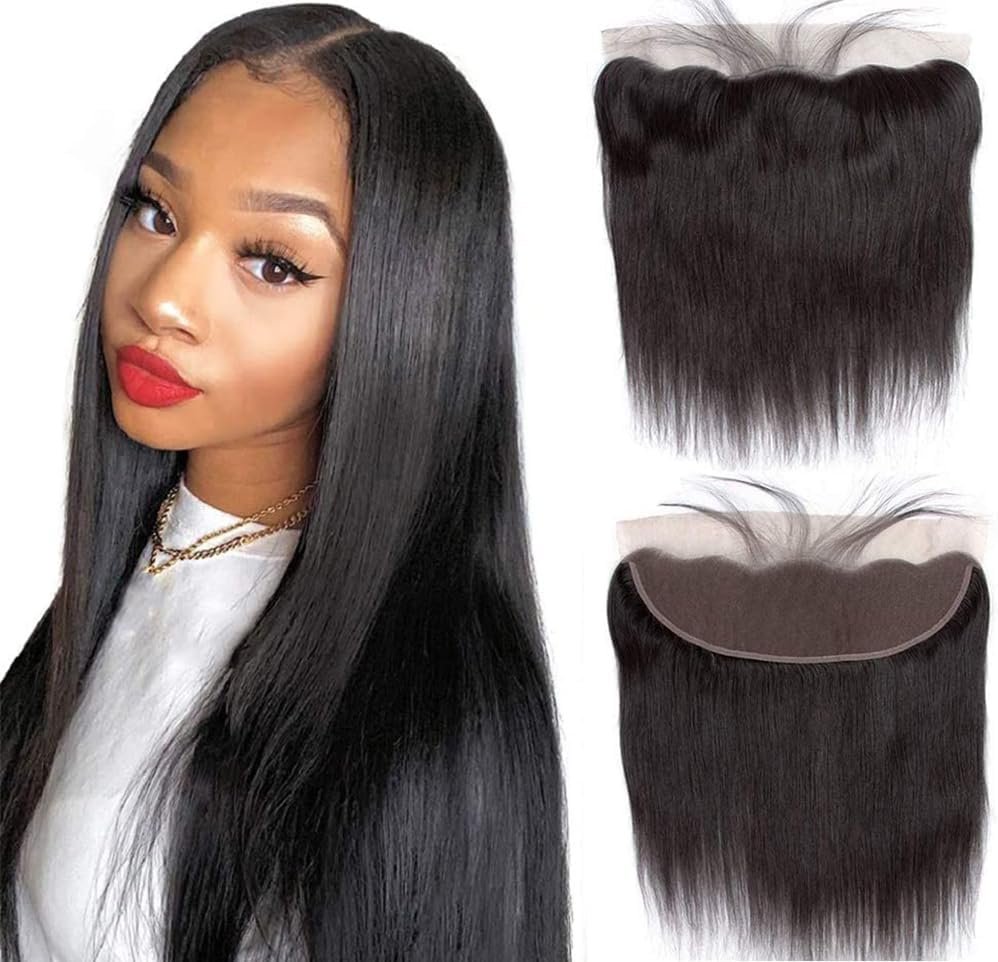 Lace Frontal Closure 13x4 Tissage Cheveux Humain Natural Color 8 Pouces