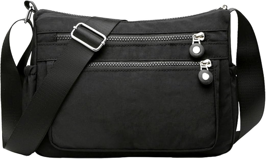 Sac Bandoulière Femme, Sac a Main Multipoches Sacoche Femme Bandoulière, Besace Loisir, Réglable Besace pour Shopping, Voyage, Travail, pour École Usage Quotidien