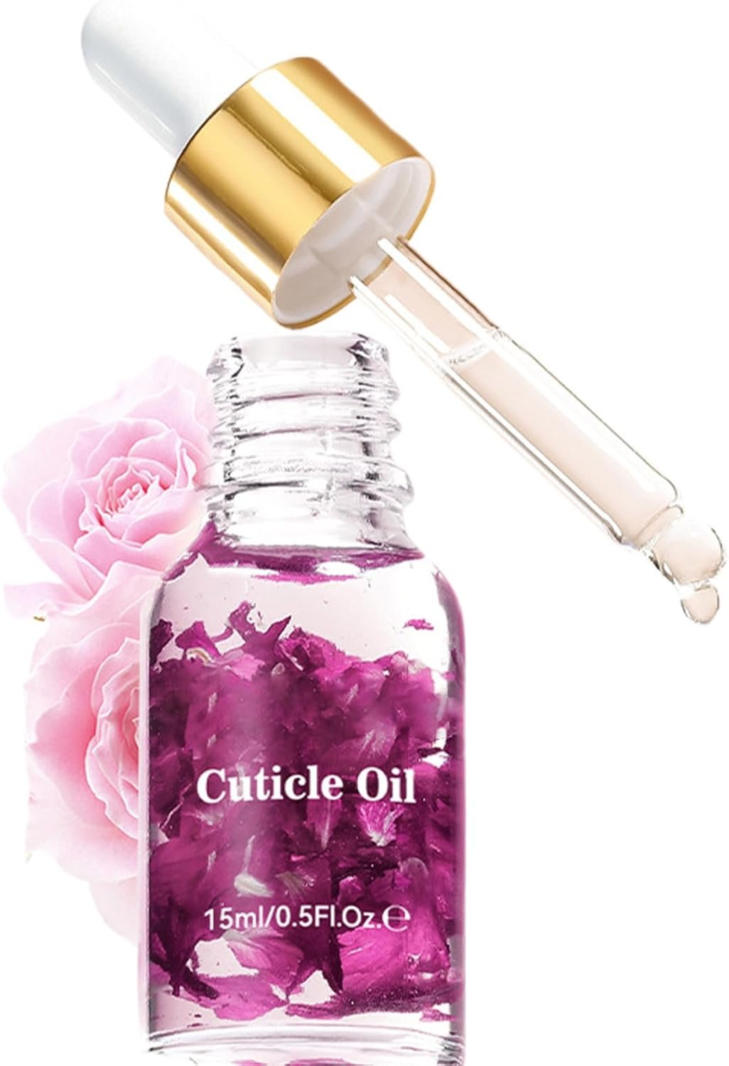 Huile pour Ongles et Cuticules, 15ml Soin Réparateur Pour Ongles Abîmés, Soin Nourrissant et Réparateur pour Femmes