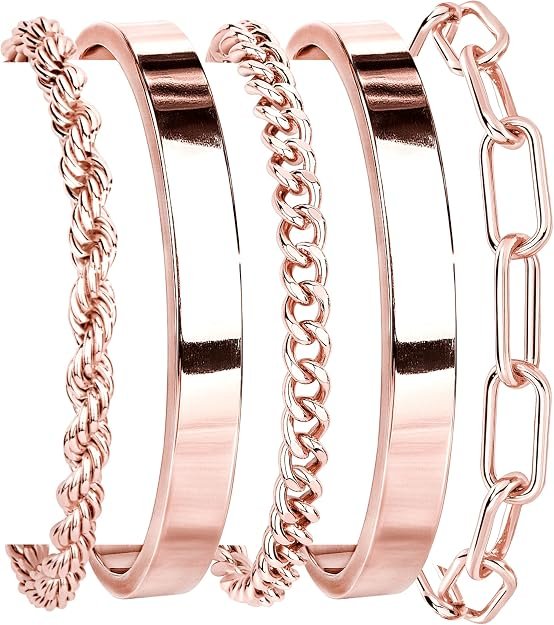 Ensemble de poignet en or rose