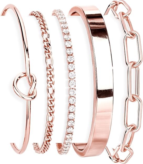Rose Gold-cz set