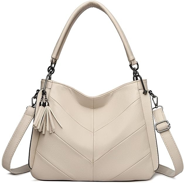 Femme Sacs portés épaule en PU Cuir Sacs portés main Grande capacité Loisirs Sac Hobo fourre Tout