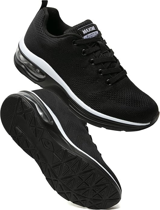 Baskets Femme Chaussures De Course avec Coussin D’Air Amortissantes Sport Sneakers Légères Respirantes Antidérapantes