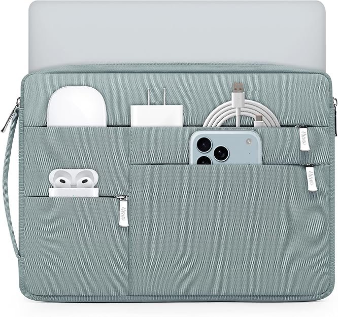 Housse pour Ordinateur Portable avec Poignée Latérale pour MacBook Pro 14 M3/M2/M1 A2992 A2918 A2779 A2442 2024-2021, 13,5-13,8 Surface Laptop/Book, MacBook Pro/Air 13, HA46