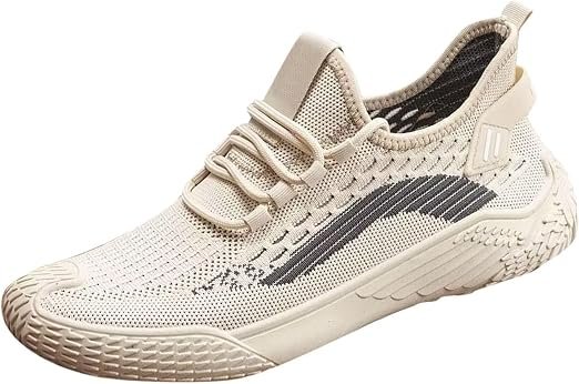 Baskets Décontractées Hommes Femme Homme Barefoot Shoes Maille Tissée Lacets Pieds Larges Légères Respirantes Caoutchouc Semelle Chaussure VTT Multisports Outdoor Casual Vetement