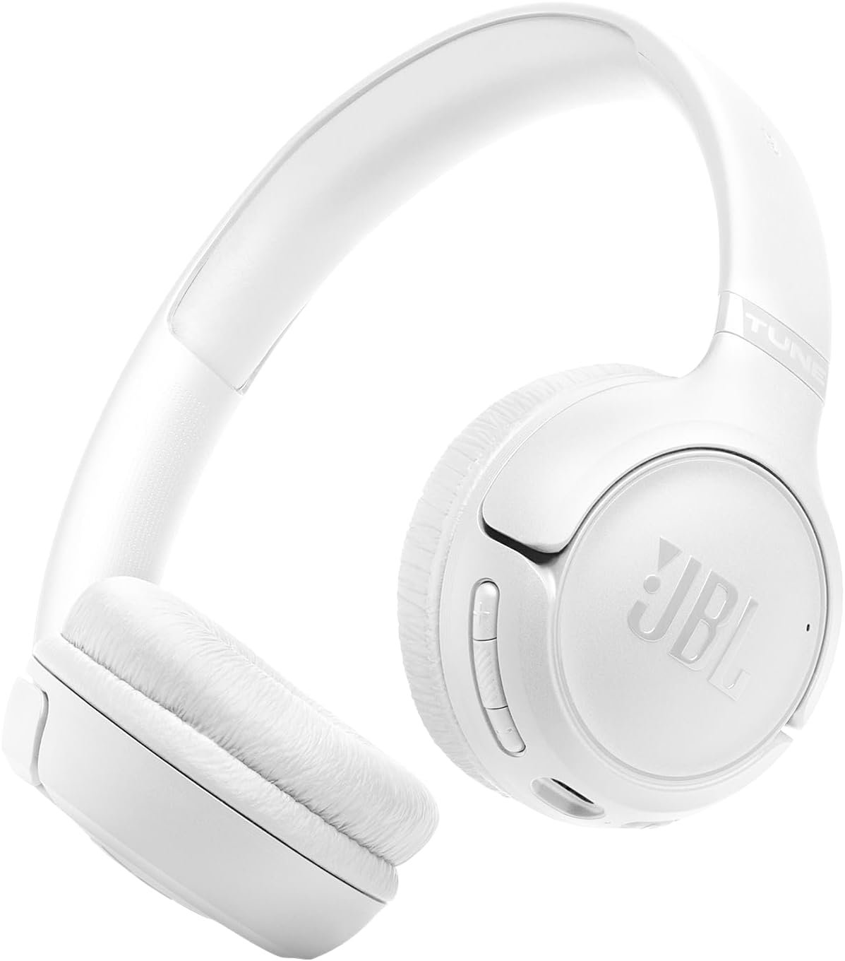 JBL Tune 530BT, Casque Audio Supra-Auriculaire sans Fil, Blanc | 76 heures d’autonomie, Connexion Multipoint avec Bluetooth 6.0, Fast Pair Google et Swift Pair Microsoft, Son Pure Bass