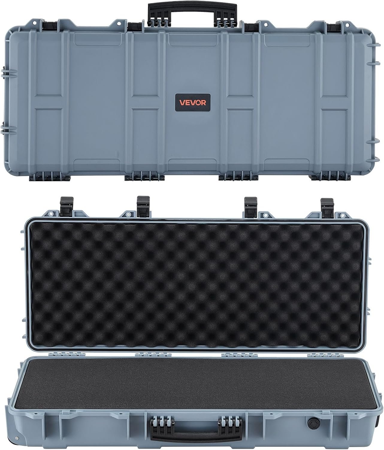 VEVOR Rifle Case, Rifle Hard Case with 4 Layers Fully-protective Foams, Lockable Hard Gun Case with Wheels, IP67 Waterproof &amp; Crushproof, for Rifles or Shotguns  Click to see full view Alexa AI Ask Alexa  VEVOR Rifle Hard Case, Rifle Case with 4