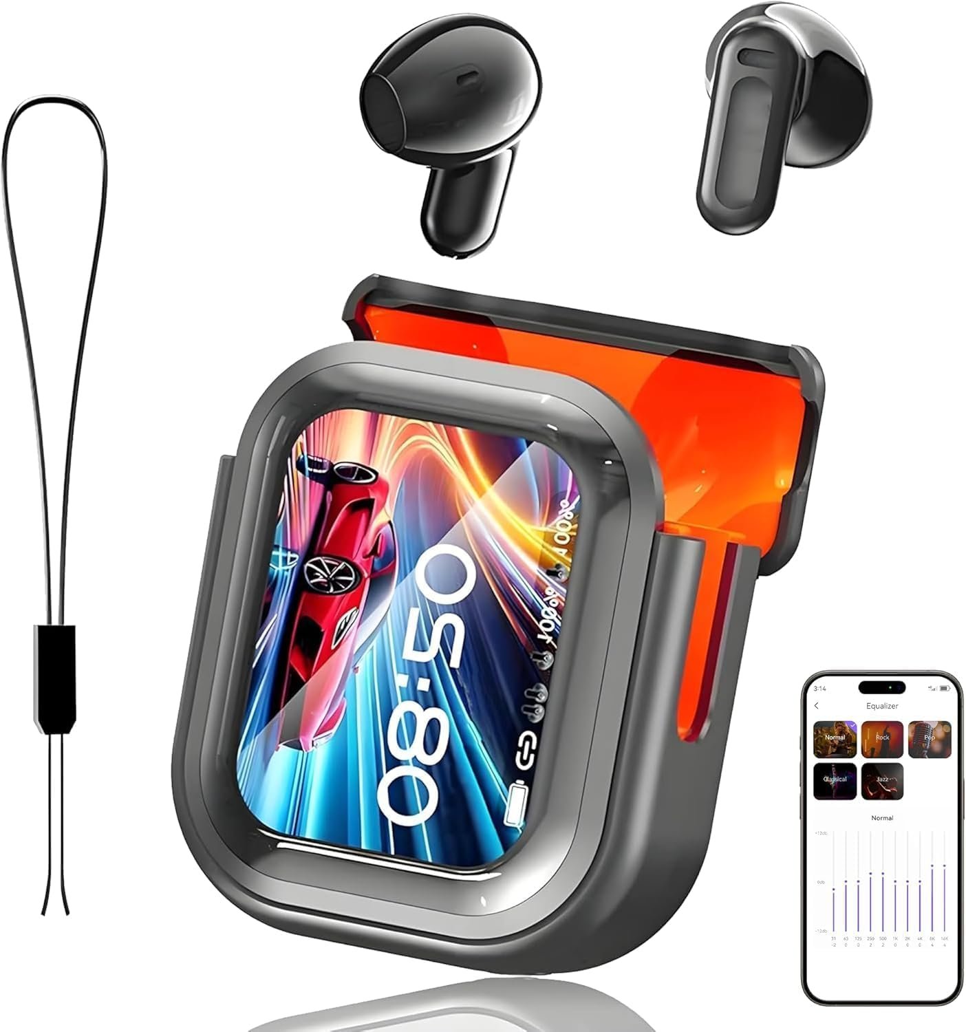 Écouteurs NE20, Écouteur Traducteur Instantané NE20, Écouteurs Bluetooth 6.0, Écouteur Traducteur IA et écran Tactile LCD, Modes 6 et Langues 135, Casque pour Voyages/Affaires/études