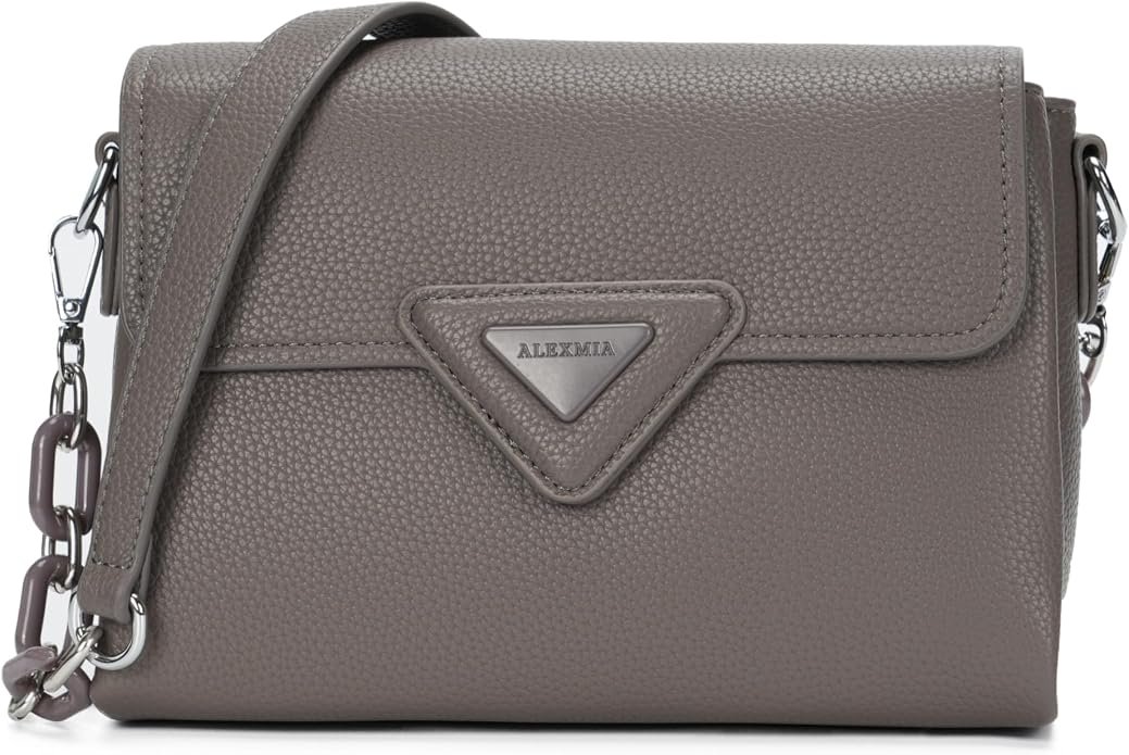 ALEX&MIA Shoulder Bag for Women, Stylish Leather Handbag & Cross - body with 2 Detachable Straps, Ideal for Daily Life & Work