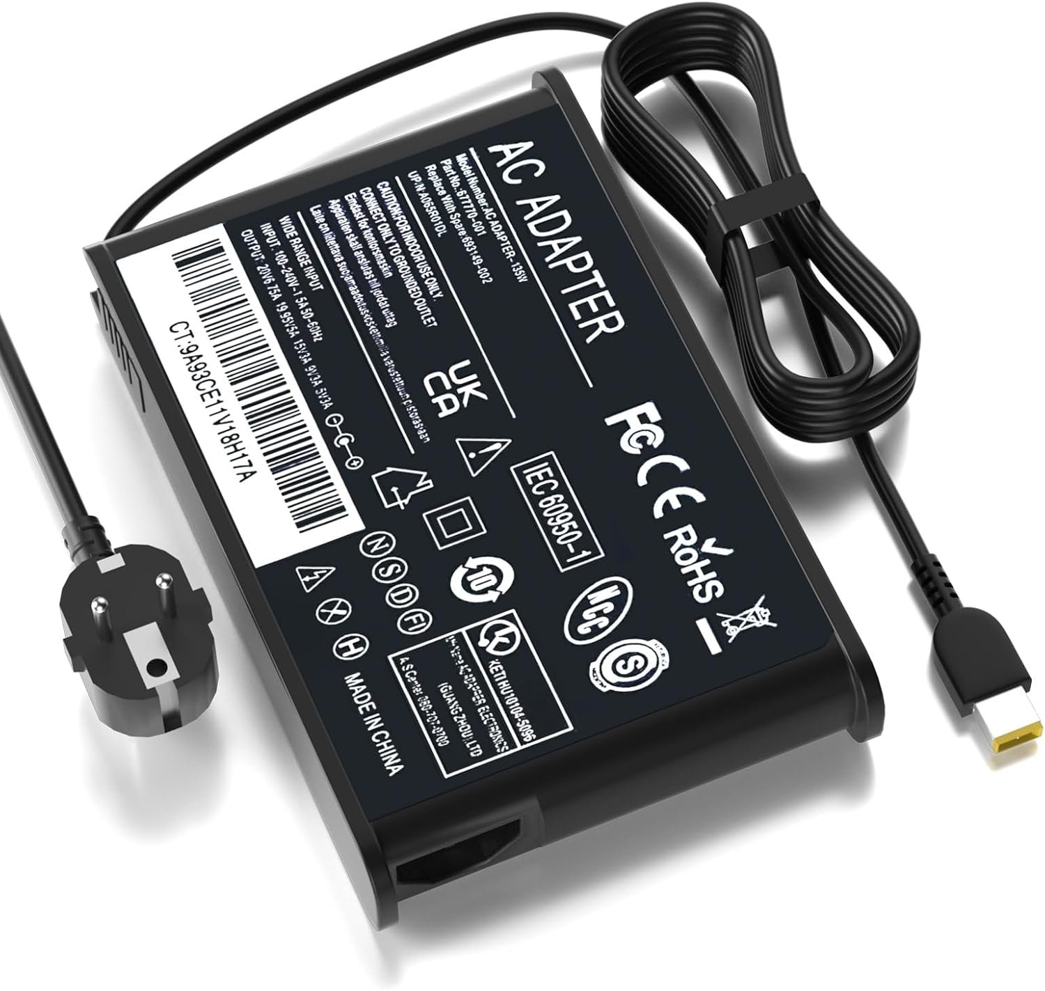 Chargeur 230W 20V Compatible avec Lenovo Legion 5 7 5P C7 S7 Y540 Y545 Y740 Y730 Y900 Y910 Y920 GX20L29347 ADL230NDC3A SA10R16890 02DL144 Thinkpad P1 P73 P53 P72 P52 P71 P51 P70 P17 P16 ThinkBook 16p