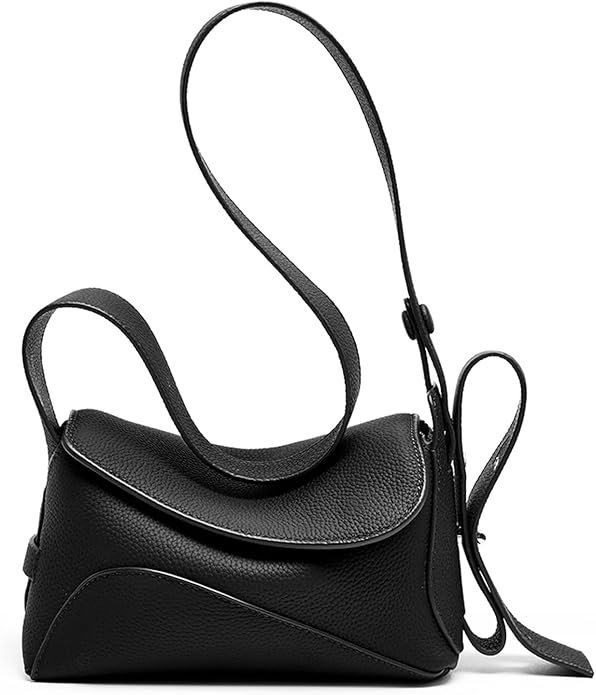 MFFOR Genuine Leather Bags for Women, Small Purses, Designer Handbags | 7.9*3.1*5.5inch, Compact, Hidden magnetic snap, Adjustable strap, Scratch resistant, Soft touch