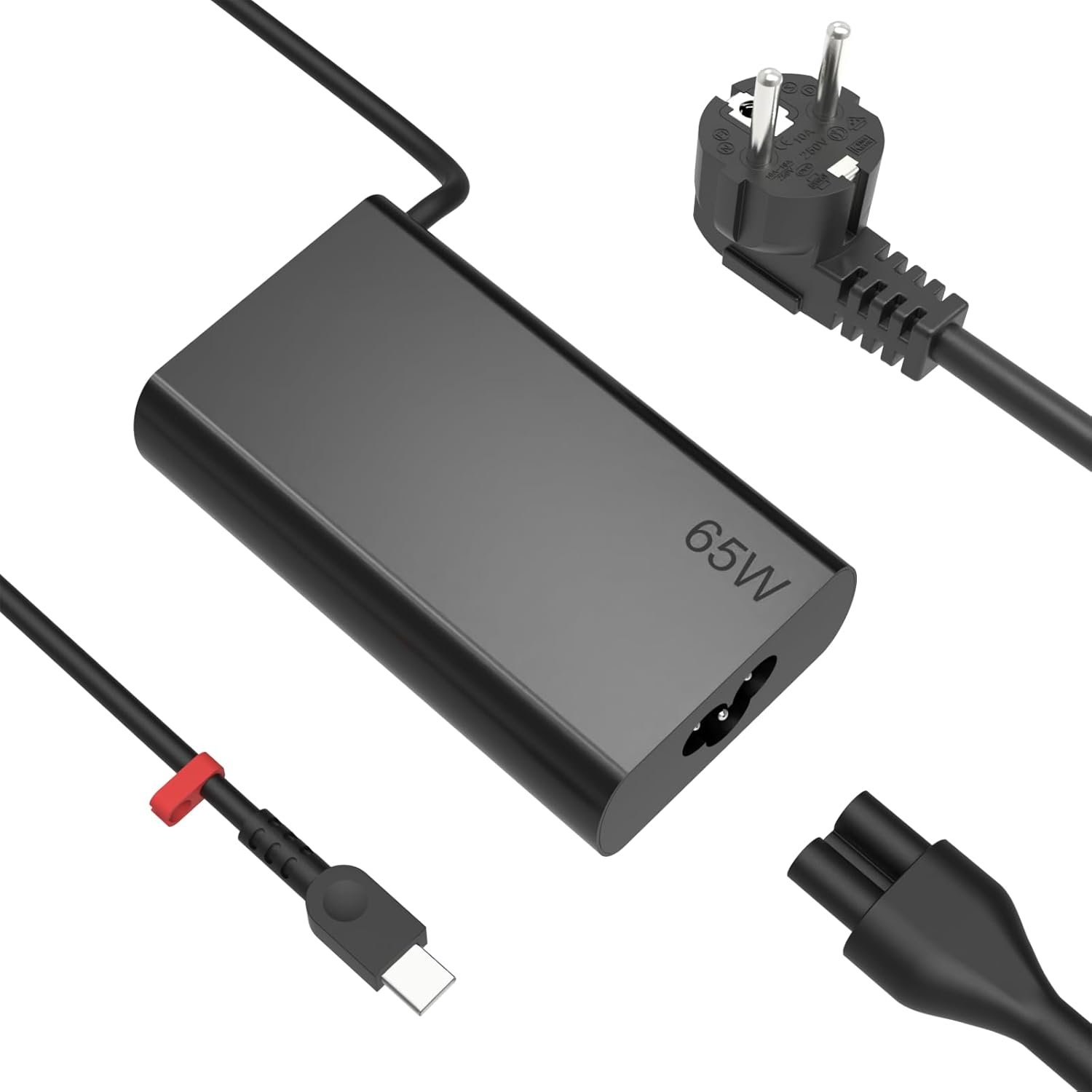 Chargeur USB C 65W Compatible avec Lenovo Ordinateur Portable pour ThinkPad T14 T15 E14 E15 L13 L14 L15 X1 Carbon T480 T490 T580 T590 E580 E590 L390 L480 L580 Yoga Chromebook 45W Adaptateur