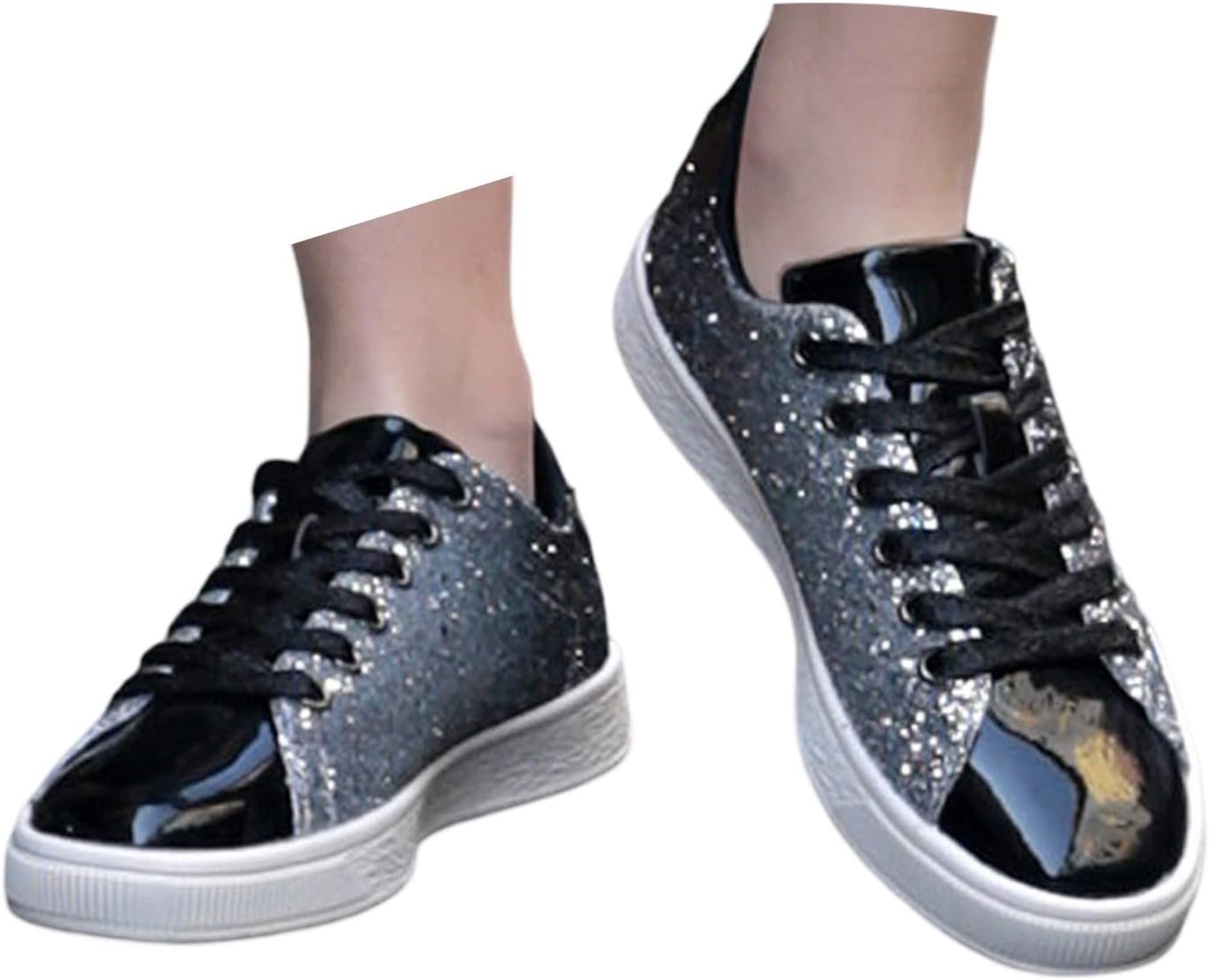 Chaussures à paillettes dorées pour femmes Baskets à paillettes mi-hautes Bottes pour femmes Fête pour femmes Chaussures de sport Carnaval scintillant Bling Shiny Dressy Bedazzled