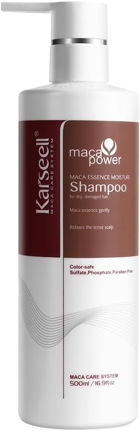Shampooing Soin Réparateur pour Cheveux Secs et AbiméS Tous Types de Cheveux, 500ml