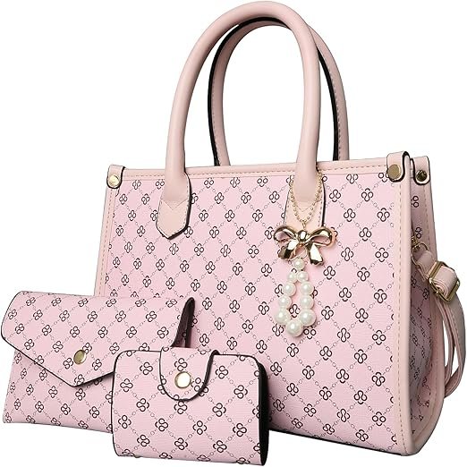 Women's Handbags Fashion, Satchel Bags Handbags for Women 3pcs | Womens Purses and Handbags, Top Handle Purse, Satchel Purses for Women, Cute Handbags, Purse and Wallet Set