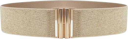 Ceinture Élastique Large pour Femme, Ceinture Dorée Femme Elastique