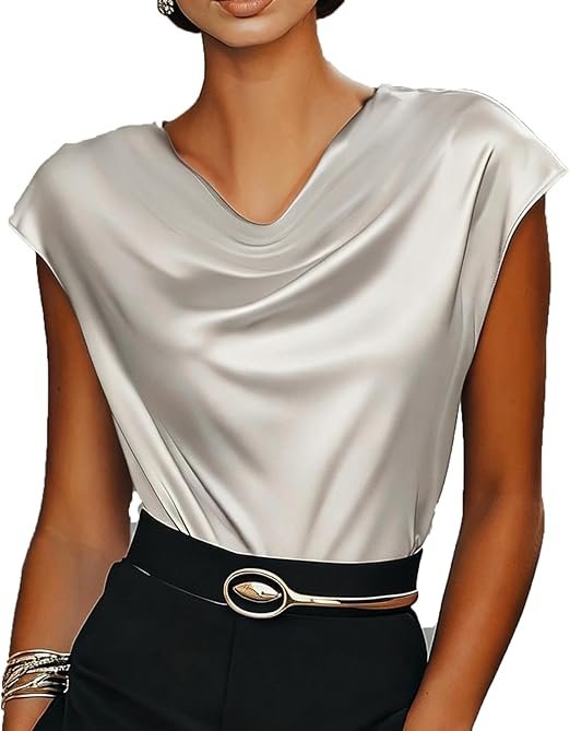 Haut Femme sans Manches D'été Chic Elegant Débardeur Basique Élégant Classics Caraco