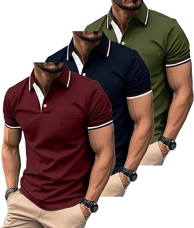 Bleu Marine Vert Militaire Rouge Vin
