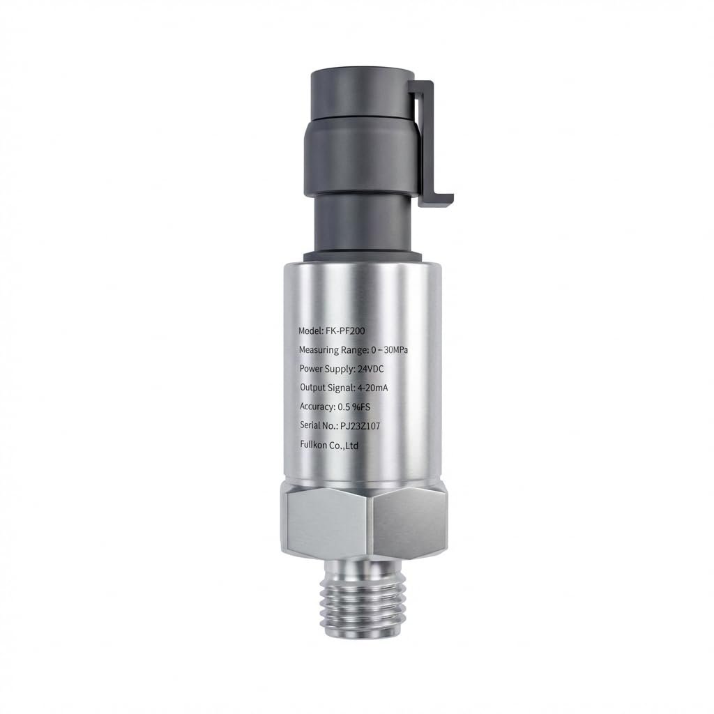 Capteur d'émetteur de pression 0-9000 PSI, Transducteur de pression industrielle, 1/2 NPT filetage Capteur de pression de jauge en acier inoxydable pour le carburant d'huile, eau, air