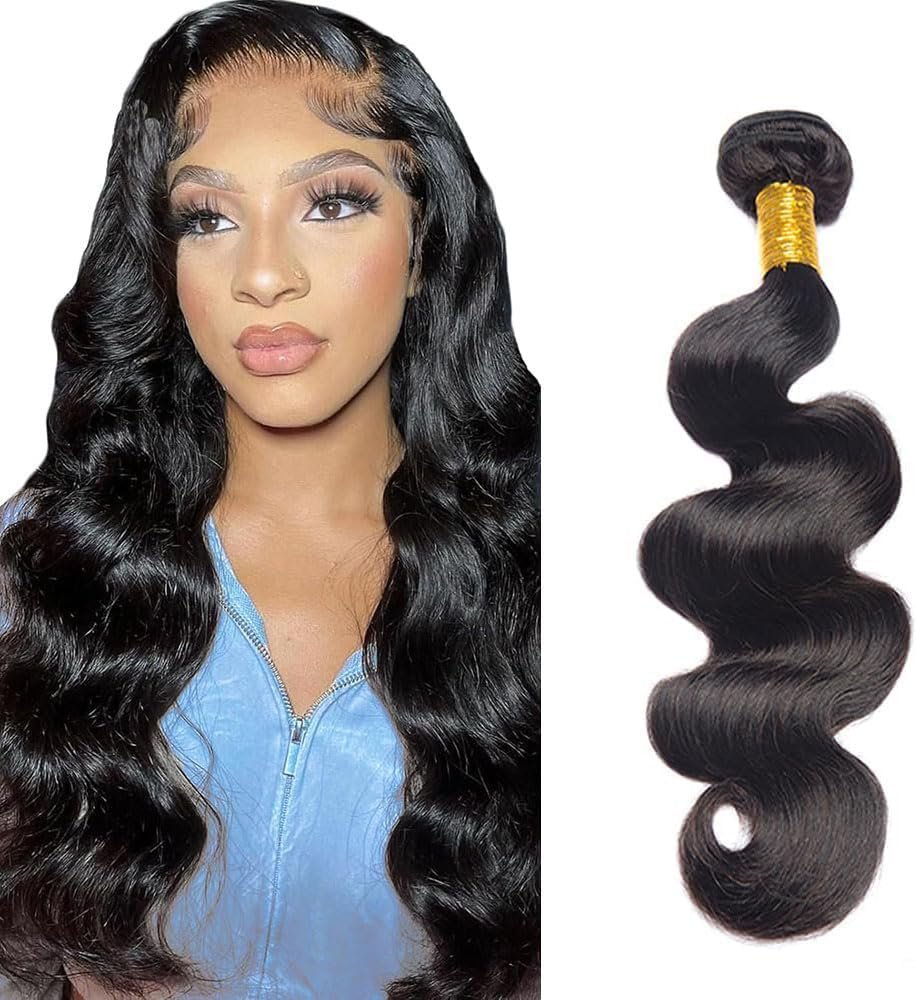 Human Hair Tissage Cheveux Extensions De Cheveux Humains Tressés Naturels Extensions Single Bundle 100g/pcs Double Weft #1B Natural Black for Woman 34 Inch Couleur #1B B