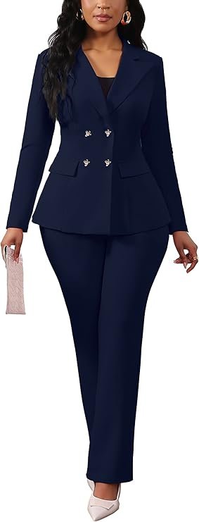 Women 2 Piece Suit Sets Moderne/ajusté Femme