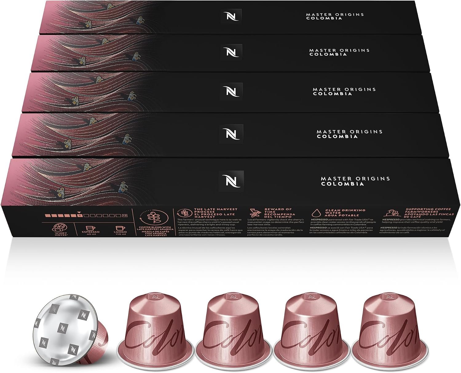 Nespresso Original Colombia - Bundle 50 capsules intensité 6