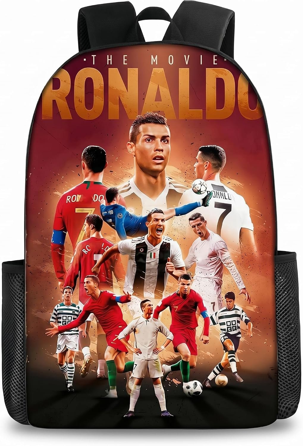 Sac à dos pour enfant garçon 43,2 cm, motif étoile de football, convient aux enfants de 6 à 12 ans